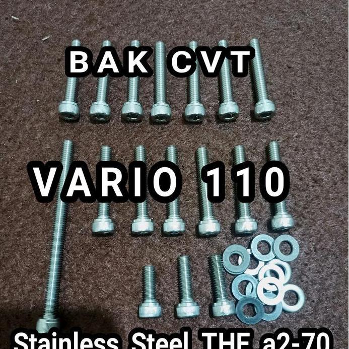 Baut Bak CVT Vario 110 L Stainless