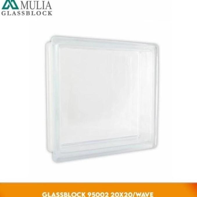 glass block mulia wave 95002 / 20x20x10cm