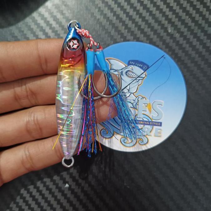 METAL JIG SATU SET 30GRAM 20GRAM COLT SNIPER micro jig plus kail Micro jig 30gram plus assist doubel