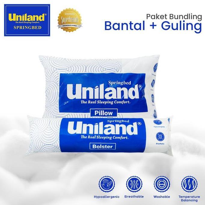 Bundling Uniland Bantal Dacron Silicon + Guling Dacron Silicon