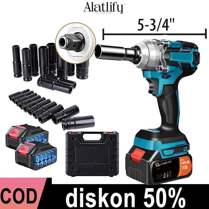 impact pembuka baut 21V Baterai Semua motor tembaga Cordless Kunci Impact 588VF / 388VF Impak Buka M