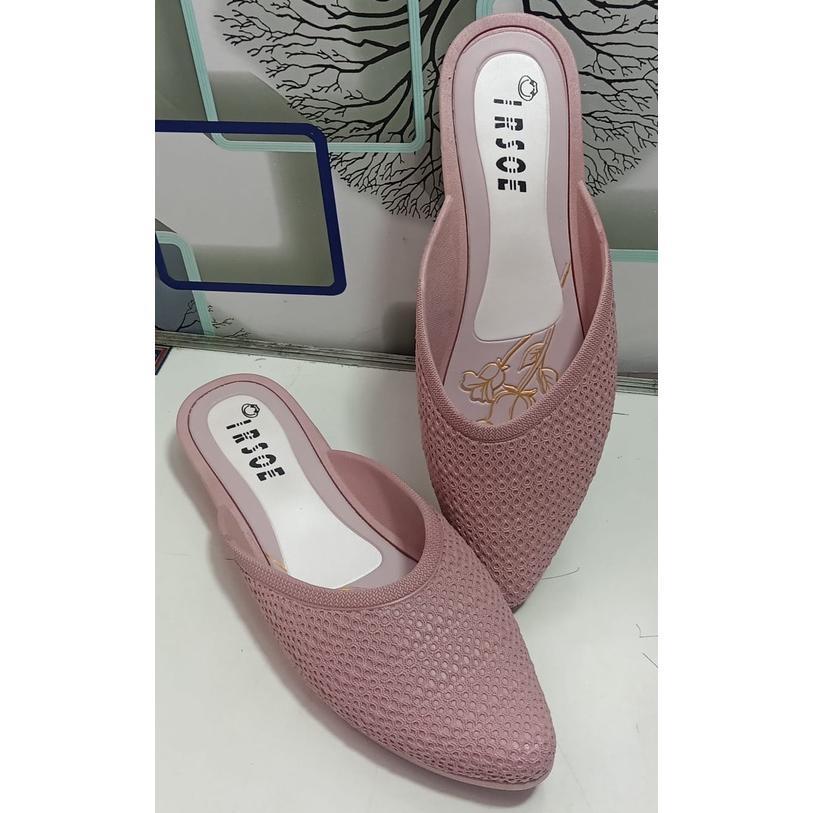 Diskon Sandal Slop Wanita Jalan Sendal Sepatu Acara Formal Kondangan Irsoe 603 36-40