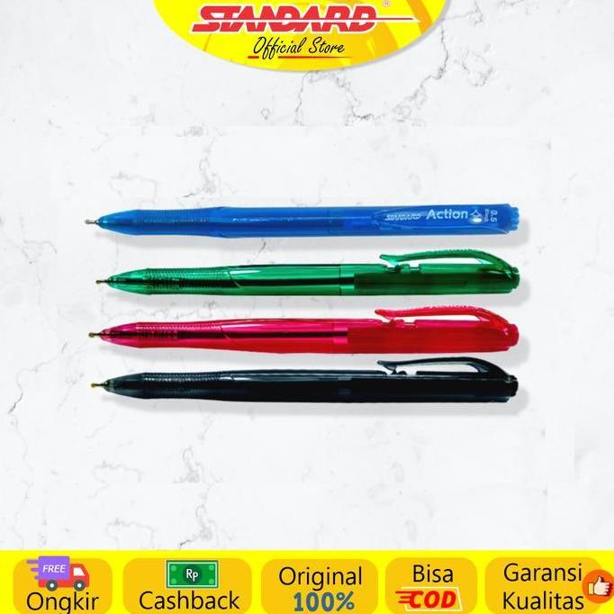 Ceyo- Standard - Pulpen Action 0.5 ( Alat Tulis / Pen / Ballpoint / Pena )