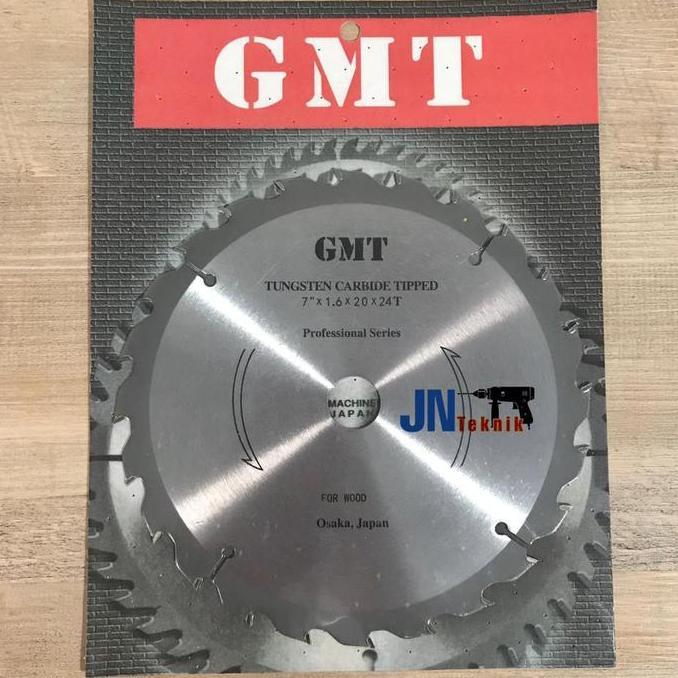 MATA GERGAJI POTONG KAYU GMT 7" 24 T / MATA CIRCULAR SAW GMT 7 INCH