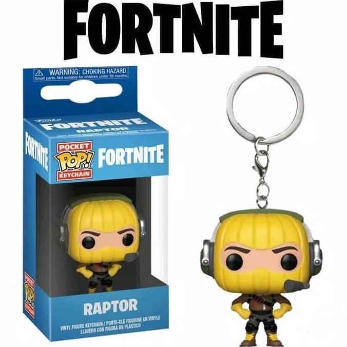 HOT SALE ORIGINAL FUNKO POP POCKET KEYCHAIN GAMES FORTNITE - RAPTOR TERMURAH