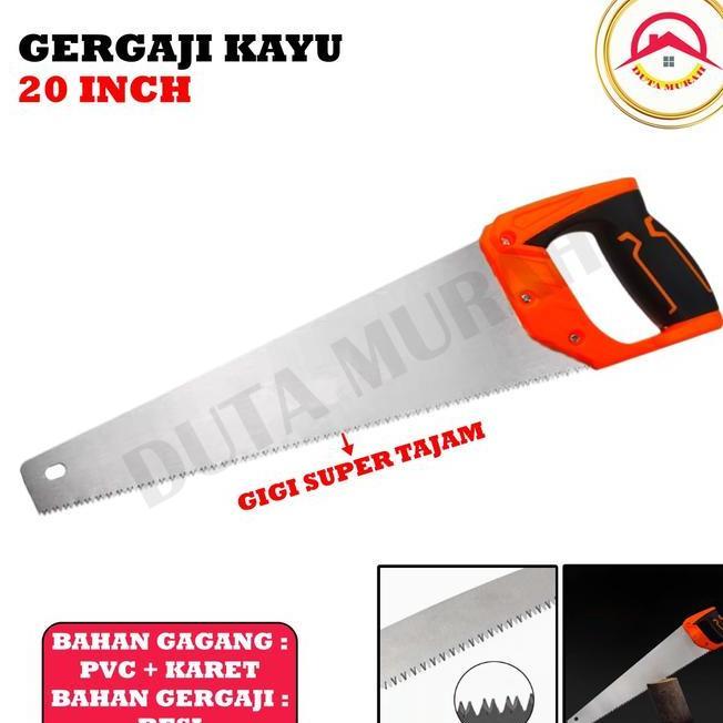Gergaji Potong Triplek Hand Saw Gergaji Kayu Portabel Kualitas Bagus