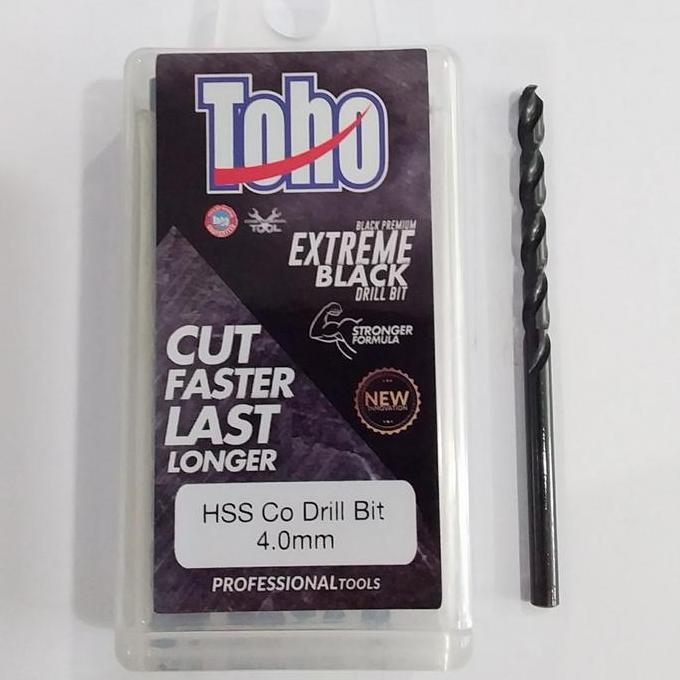 Mata Bor Besi TOHO HSS Cobalt Stainless 4mm