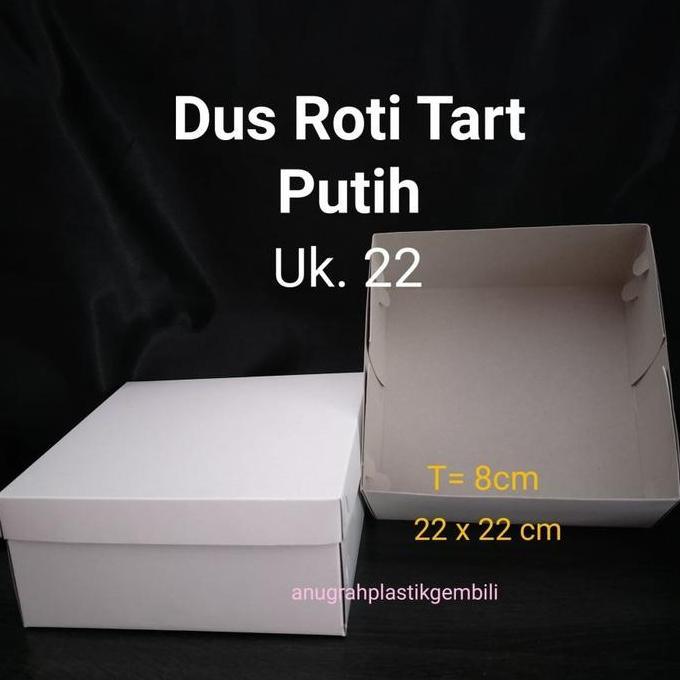>>>>>] Dus tart / Dus kue putih polos PER PCS