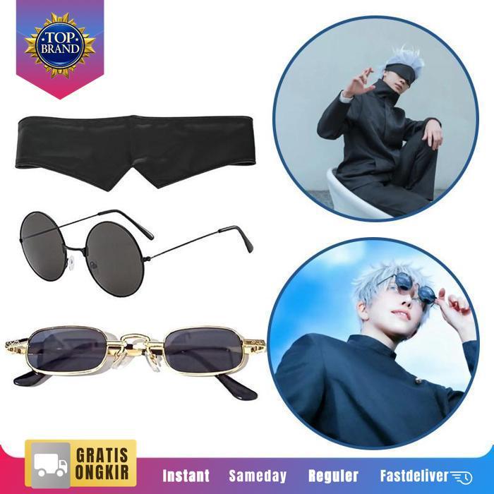 Kacamata Gojo Satoru Gojo Satoru Glasses Tutup Mata Gojo Alat Peraga Cosplay