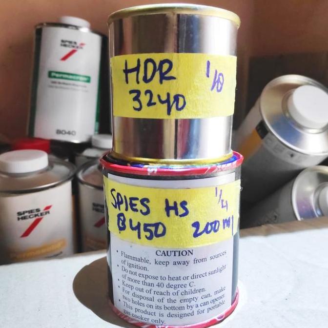 Grosir Clear Coat / Pernis Pu 2K Spies Hecker Hs 8450 200Ml + 100Ml Hardener 3240