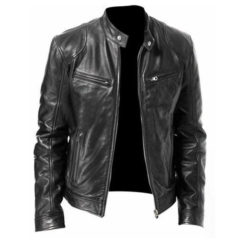 ORIGINAL [COD] Jaket kulit pria / Jaket semi kulit / Jaket keren / Jaket kulit asli garut /Jaket / J
