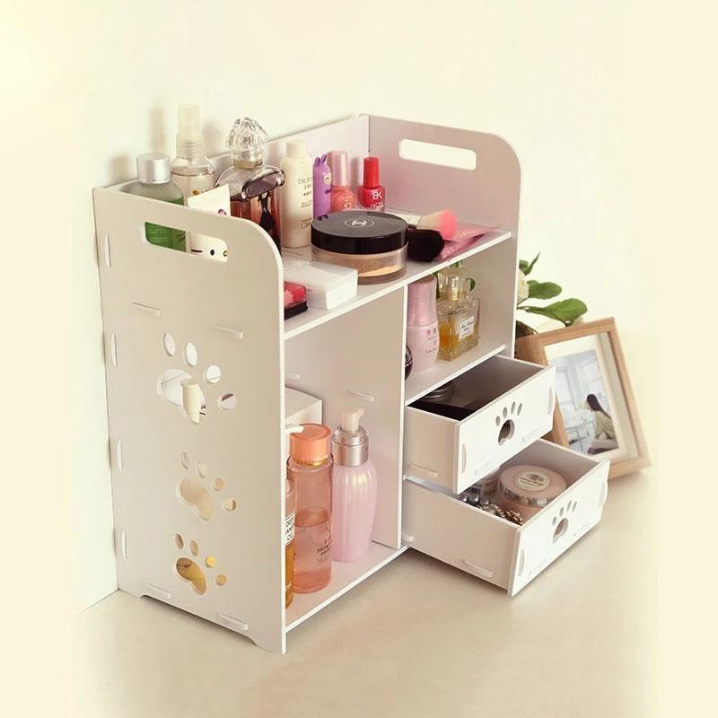 Rak Kosmetik Wpc  Tempat Kosmetik Makeup Storage Kotak Penyimpanan Skincare