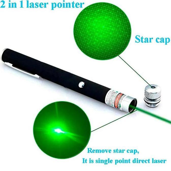 DI52 - Pointer Presentasi Laser Hijau Cas USB Rechargeable / Laser Cas USB 803 Green Laser
