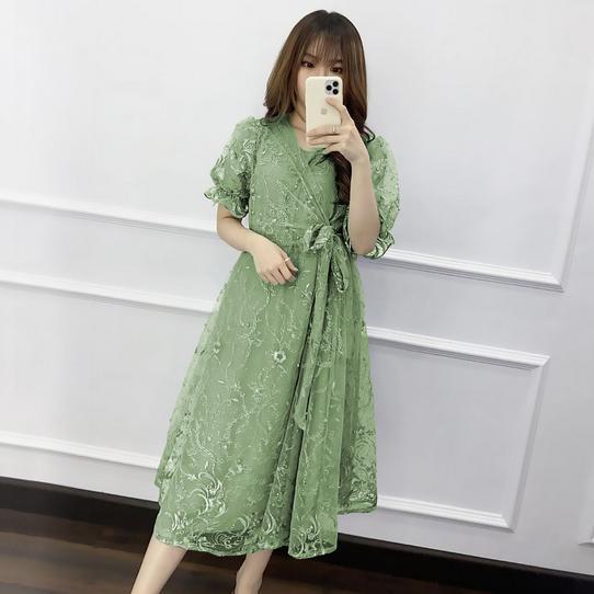 OFFICIAL PREMIUM - LIVINA DRESS PESTA BRUKAT TILLE 3 UKURAN / DRESS NATAL LIVINA GAUN PESTA KONDANGA