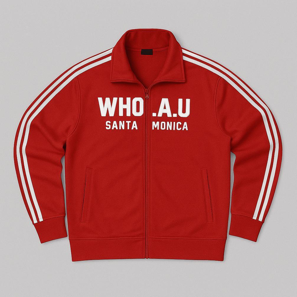 FAST DELIVERY Jaket WHO AU Tracktop Casual Zipper Pria Wanita /Jaket STM Who League California Premi