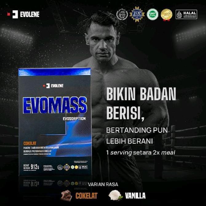 Evolene Evomass 2Lbs Evosroption Mass 2Lbs Evosorp Mass 900Gr Evolene Penambah Berat Badan