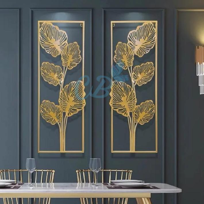 BEST SELLER Termurah-CODWall Decor Hiasan Nordic Dinding/mural tanaman besi/gaya minimalis modern