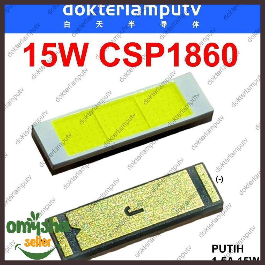 Bisa Cod Led Csp Mcp 15W 1860 9-10V Putih Untuk Servis Led Daymaker Rtd Proji Biled Laser Sorot Moto