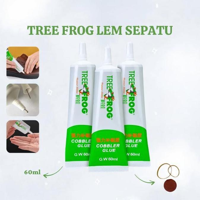 SYLVETI Tree Frog Lem Sepatu Super Kuat 60 ML / Lem Perbaikan Sepatu dan Tas / Lem Untuk Sepatu / Le