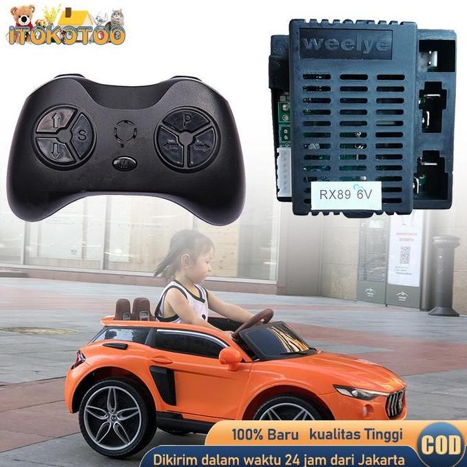 RGPOTZ RX89 Receiver + Remote Mobil Aki 6v Untuk Mobilan Aki Anak