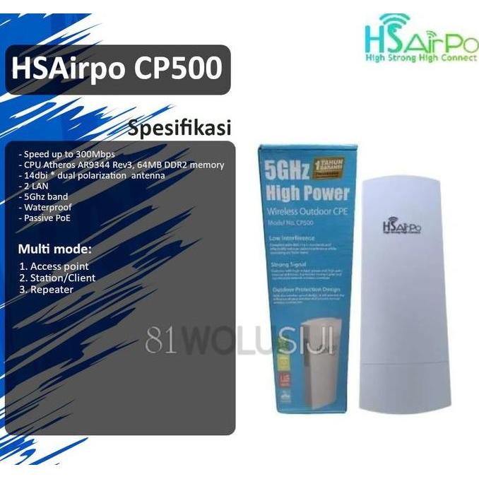 NEW HSAirpo CP500 5Ghz 300Mbps Wireless N Outdoor Router