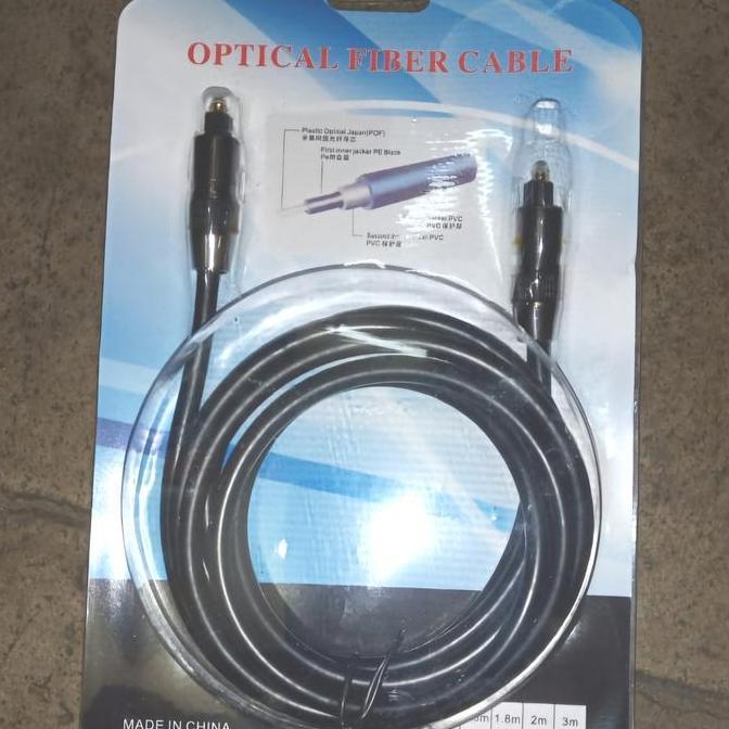 Weenew- Kabel Dital Fiber Optik/ Kabel Optik/ Optik Audio Biru Male Metal