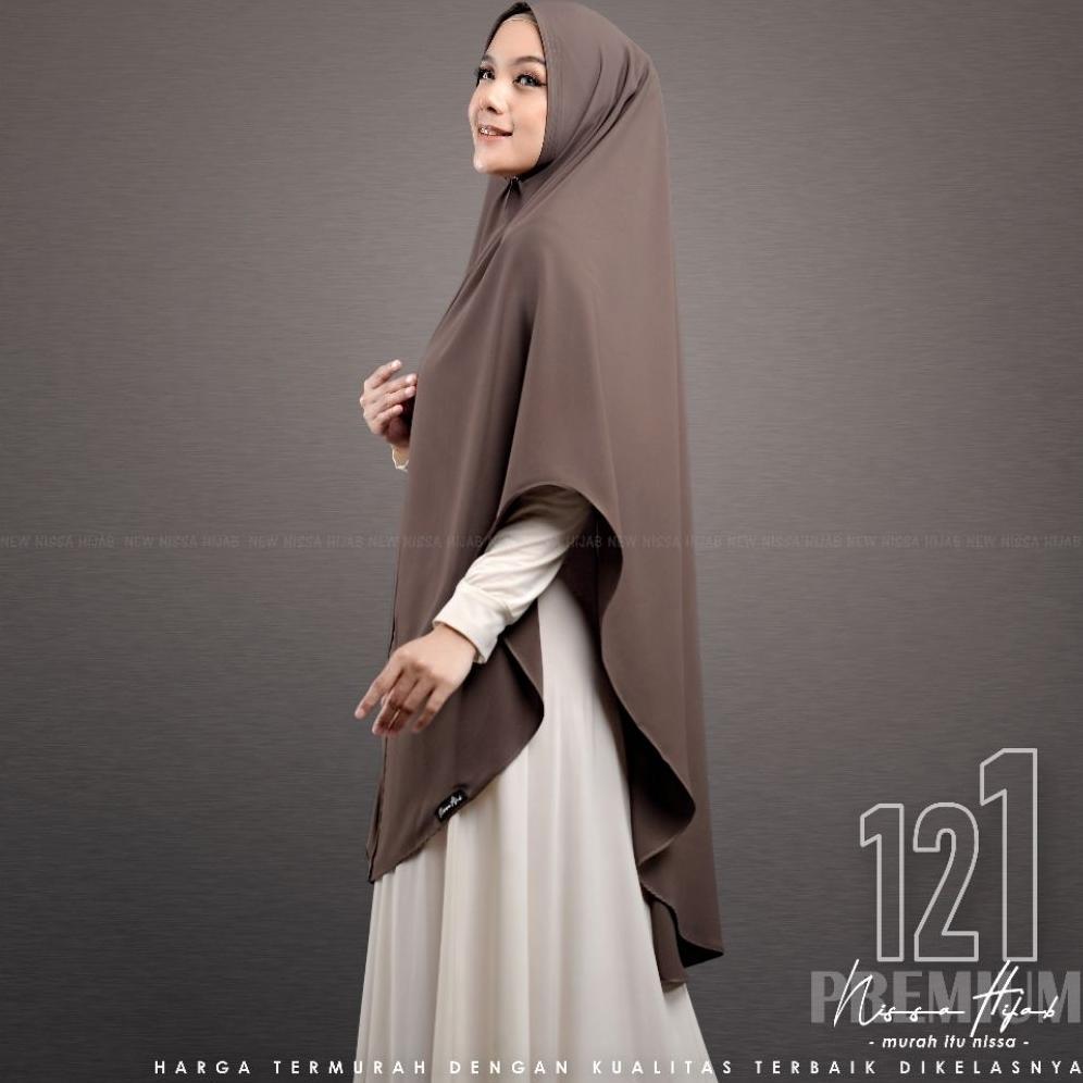 NEW ARRIVAL Long Khimar Syar'i Non Ped Bahan Marbela Anti UV - (Dark Series)