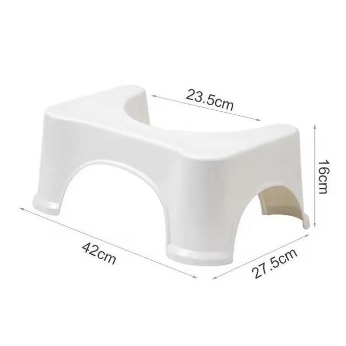 Footrest Bangku Toilet Ergonomis Pijakan Kaki Anti Slip Kloset Duduk Kursi Step Stool Footstool WC P