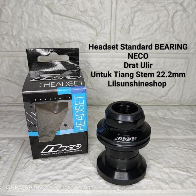 Headset Standard Bearing NECO Alloy Headtube Frame 30mm Untuk Fork STANDARD DRAT 25.4 Tiang Stem Ins