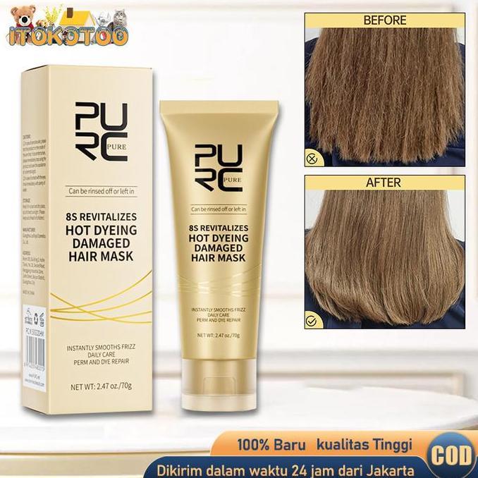 AQZEVUN PURC Brazilian Keratin Treatment Keratin Smoothing Treatment Brazilian 70ml Masker rambut pe