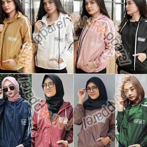 Kuxu Jaket Kuxu Hoodie Resleting Wanita - Jaket Parasut Hoodie Zipper Wanita - Jaket Sporty Wanita