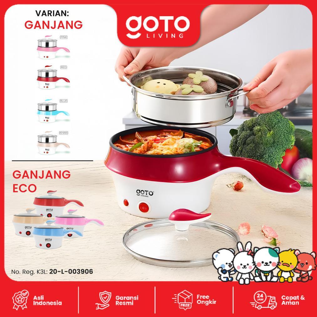 TERBARU (Best Deal) Goto Ganjang Panci Listrik Multifungsi Minipan Anti Lengket Hotpot Electric
