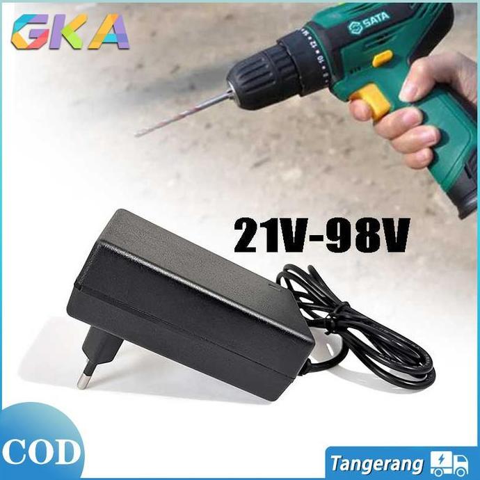 CABBALUS Charger Bor Cordless Adaptor 21V-98VF/Adaptor Charger Bor Cordless