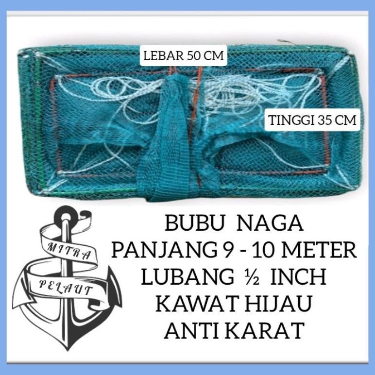 Bubu Jebakan Ikan / Bubu Naga 10 Meter Anti Karat