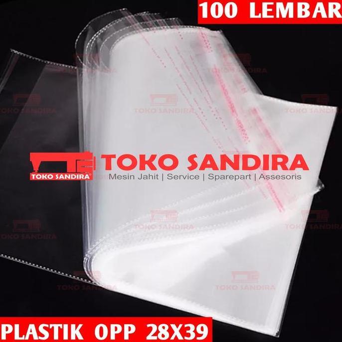 Newbitc- Langsungbungkus- 100 Lembar Plastik Opp 8X39/Opp /Plastik Opp Grosir/Plastik Opp