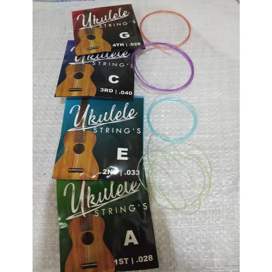 Senar Gitar Ukulele 1 Set Warna Warni Murah