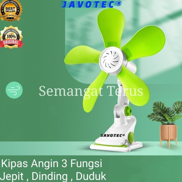 TERBARU Mini fan jepit javotec 490(jepit~dinding~duduk) / Kipas Angin Jepit 24W / Kipas angin mini /