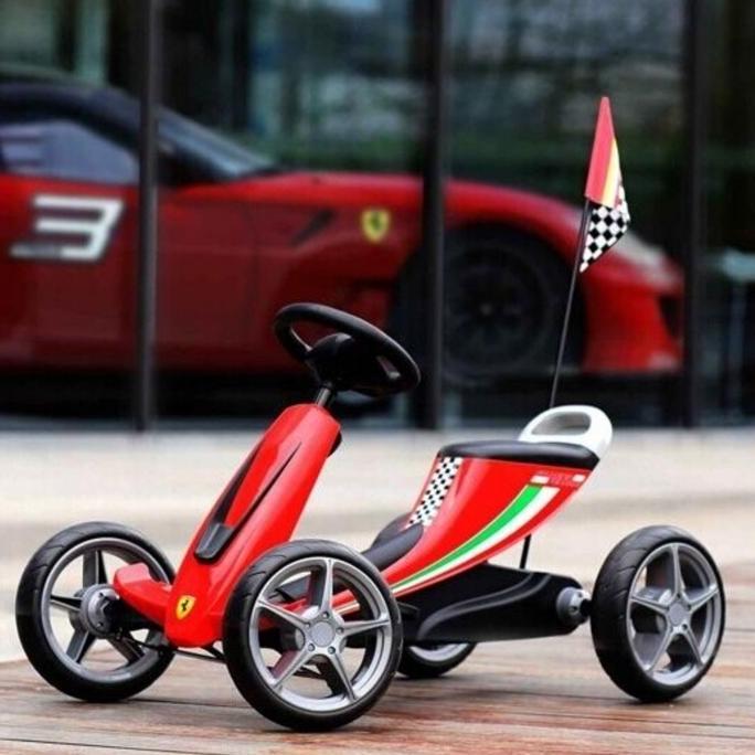 Terlaris Gokart Pliko Scuderia Ferrari Pk-820 Pk820 Pk 820 Pedal Bendera Italia
