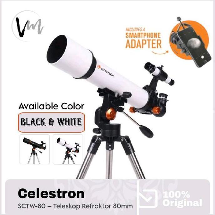 Escursio- Celestron Telescope Astronomical - Sctw - 80 - Teropong Bintang
