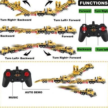 Alunan_Dita - [Tatajoy]Mobil Remote Control Trailer Set Besar Rc Truk Trailer & Rc Excavator