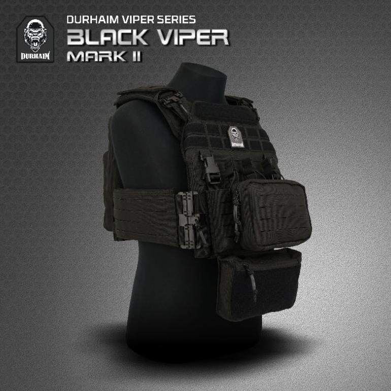 BODY VEST DURHAIM BLACK VIPER TERBARU ORIGINAL