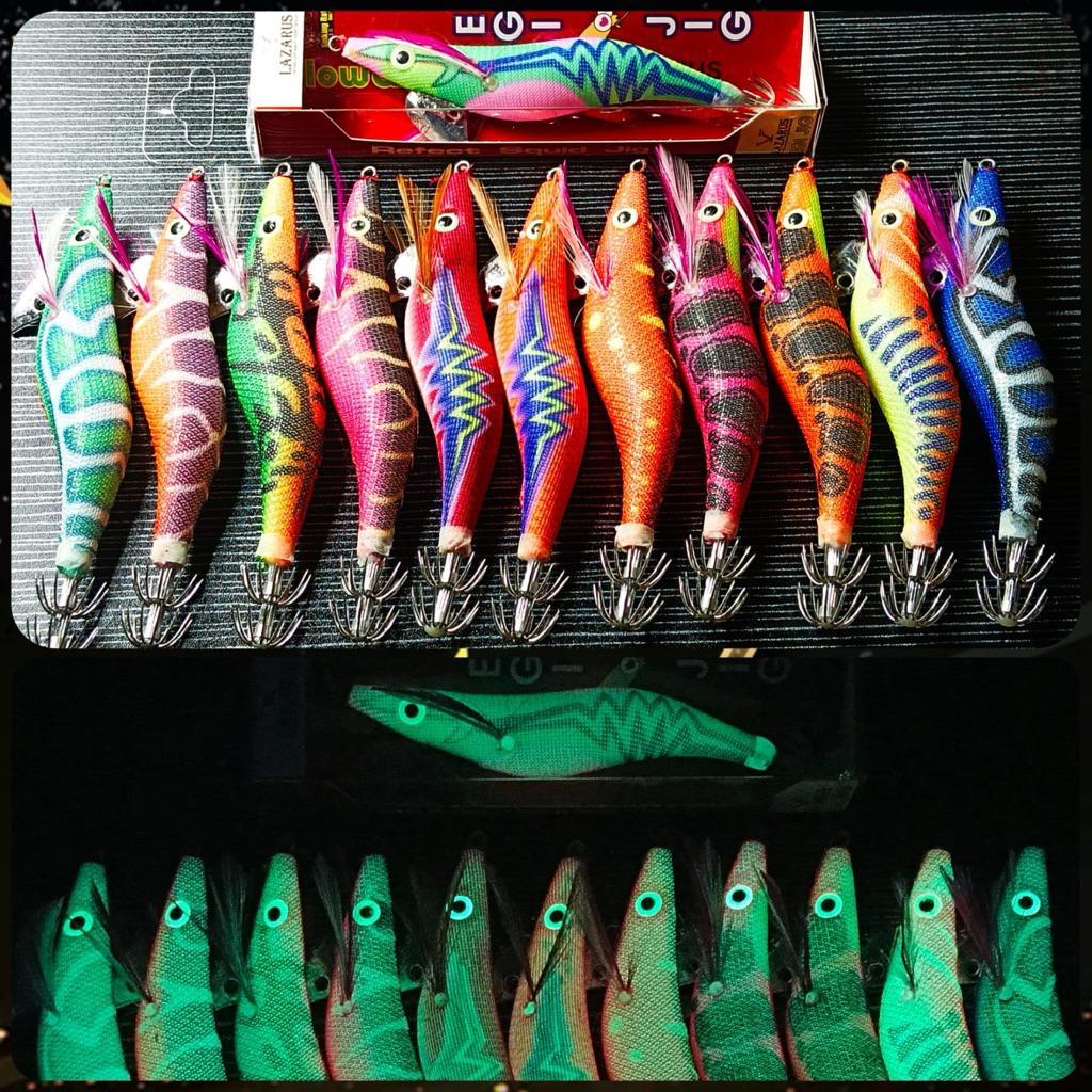 Pancing Cumi/Egi Jig Lazarus Premium Glow & Rattle