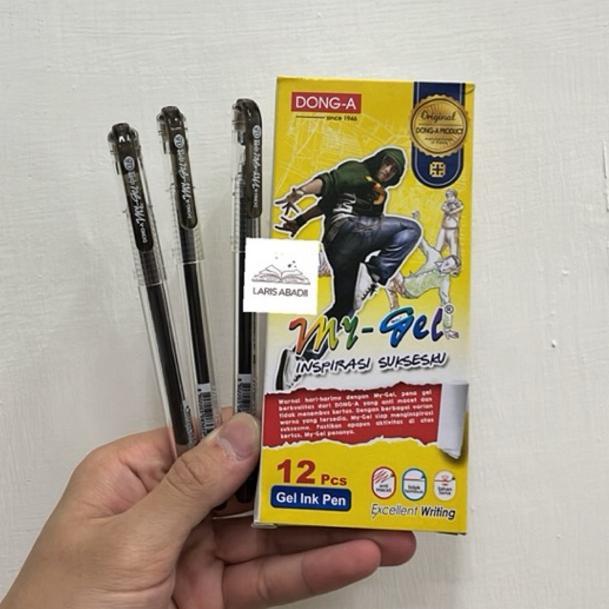 Pen My Gel Dong A Gel 0.5Mm Hitam Pulpen My Gel