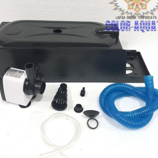 Top Filter Aquarium Ikan Armada Am 666 Box Filter Full Set Lengkap