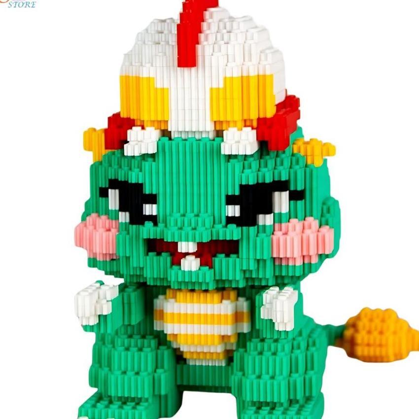 Jc Nano Block Godzilla Mainan Anak Balok Susun Puzzle Bricks Education Toys Hadiah Koleksi 3D Diy