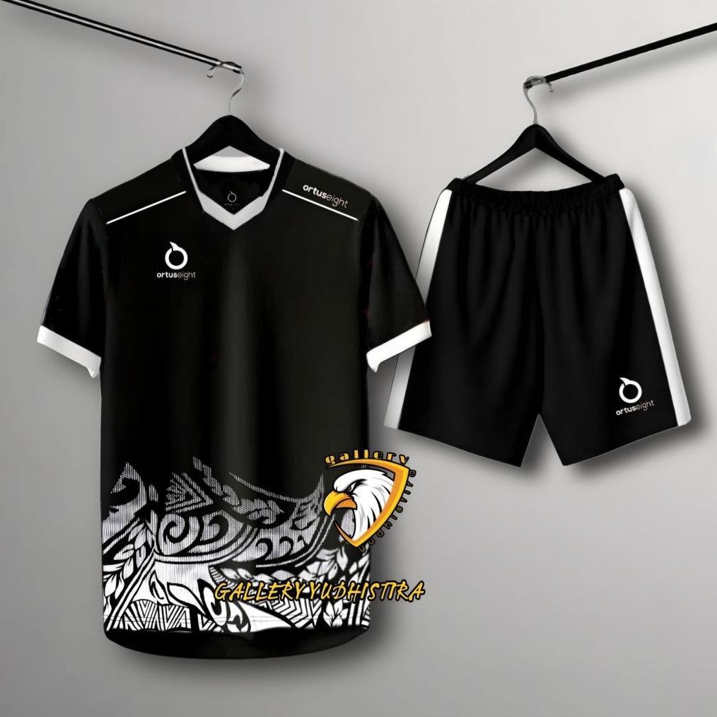 Setelan Jersey Bola Dewasa Baju Olahraga Sepakbola Futsal Ortuseight Motif Batik Terbaru Cocok Untuk