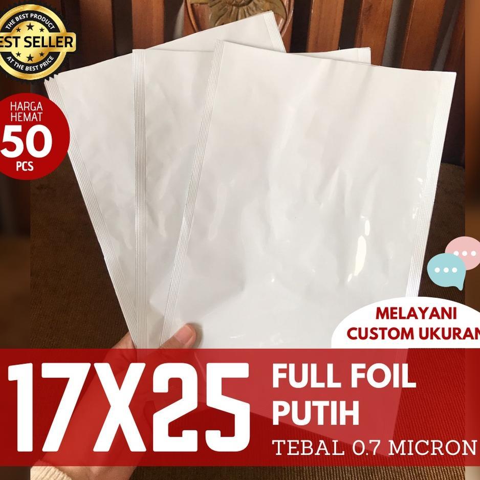 Kemasan Aluminium Foil 17X25 Putih Plastik Metalize Jual Kantong Alumunium Sachet