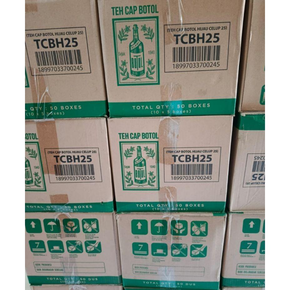 Teh Celup Cap Botol Hijau 25 Kantong 1 Dus ( 10 Slop X 5 Box)
