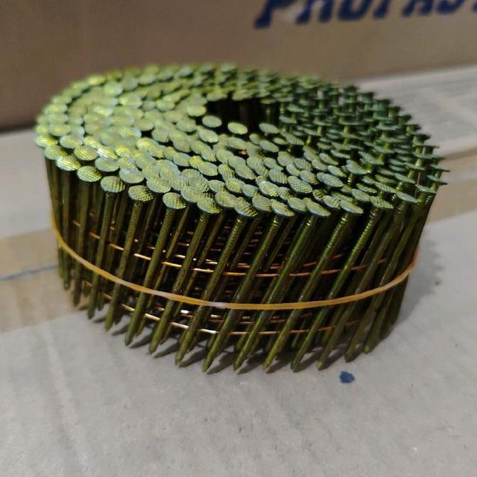paku Pallet 38 mm polos paku 3,8 cm paku tembak 38mm FC38V1 isi 16000 pcs / 1 dus isi 40 roll