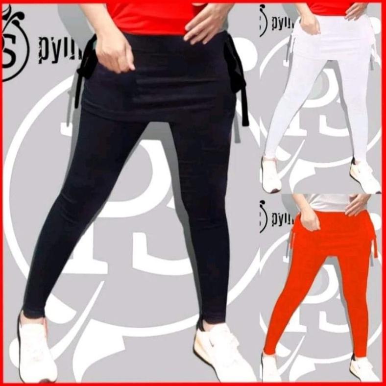 TERBARU pyursport ~ leging rok saku polos/ baju senam pyursport/ leging senam/ baju senam zumba aero